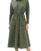 Polo Ralph Lauren Polo Ralph Lauren Long Sleeve Collared Shirt Dress Dense Olive - 1