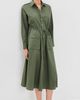 Polo Ralph Lauren Polo Ralph Lauren Long Sleeve Collared Shirt Dress Dense Olive - 5