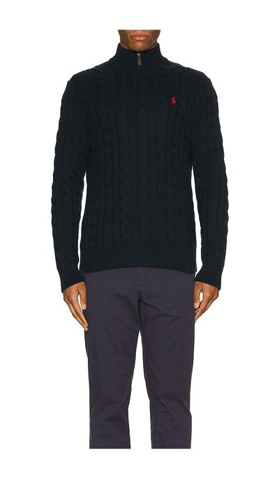 Polo Ralph Lauren Polo Ralph Lauren Long Sleeve Cotton Cable Knit 1/2 Zip Sweater