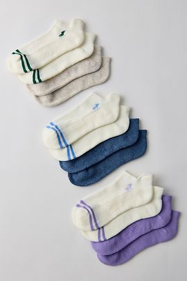 Polo Ralph Lauren Polo Ralph Lauren Low Cut Socks 6-Pack in Purple, Women's at Urban Outfitters