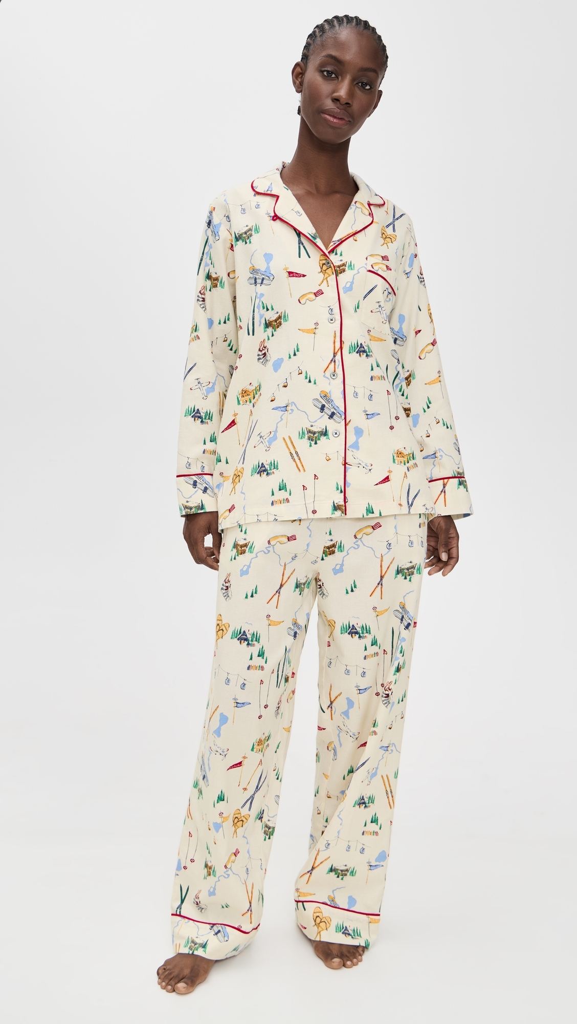 Polo Ralph Lauren - Madison Pajama Set Traveler Ski Print