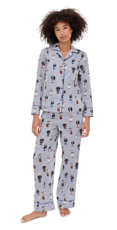 Polo Ralph Lauren Polo Ralph Lauren Madison PJ Set Snowfall Blue