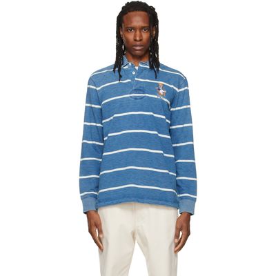 Polo Ralph Lauren Polo Ralph Lauren Navy Classic Fit Polo Bear Rugby Polo
