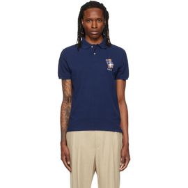 Polo Ralph Lauren Polo Ralph Lauren Navy Custom Slim Fit Polo Bear Polo