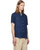 Polo Ralph Lauren Polo Ralph Lauren Navy Linen Short Sleeve Sport Shirt - 2