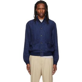Polo Ralph Lauren Polo Ralph Lauren Navy 'The Barrett Linen Herringbone' Jacket