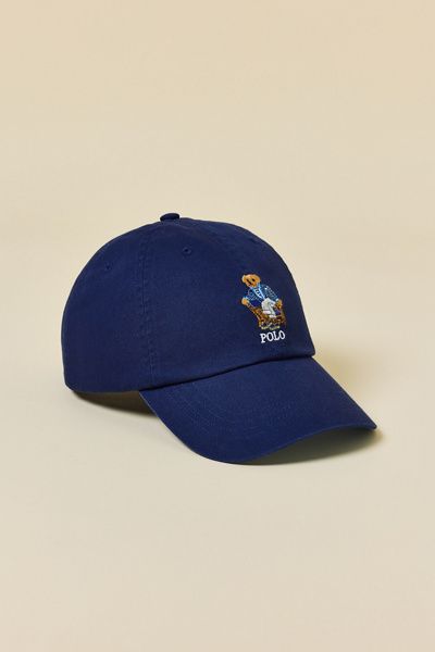 Polo Ralph Lauren Polo Ralph Lauren Newport Bear Twill Hat in Navy, Men's at Urban Outfitters
