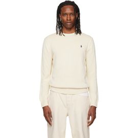 Polo Ralph Lauren Polo Ralph Lauren Off-White Cotton Long Sleeve Sweater