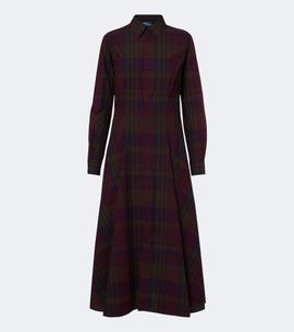 Polo Ralph Lauren Polo Ralph Lauren Plaid cotton-blend shirt dress