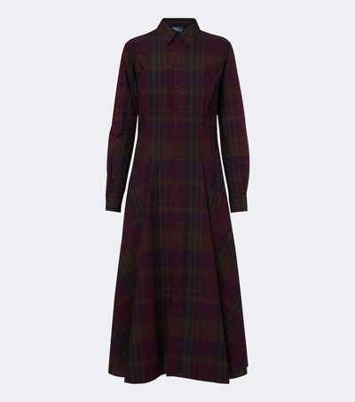 Polo Ralph Lauren Polo Ralph Lauren Plaid cotton-blend shirt dress