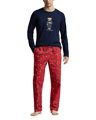Polo Ralph Lauren Polo Ralph Lauren Polo Bear Cotton Sleep Set