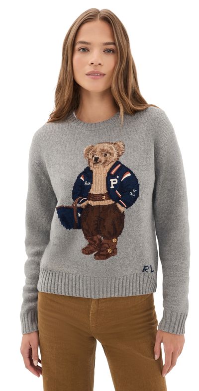 Polo Ralph Lauren Polo Ralph Lauren Polo Bear Crew Neck Sweater Outpost Grey Heather