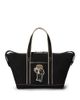 Polo Ralph Lauren Polo Ralph Lauren Polo Bear Embroidered Canvas & Leather Small Shopper Tote - 1