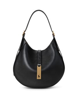 Polo Ralph Lauren Polo Ralph Lauren Polo Id Leather Small Shoulder Bag in Black