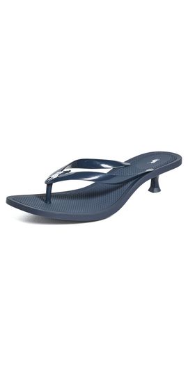 Polo Ralph Lauren Polo Ralph Lauren Polo Play Kitten Heel Thong Sandals Royal Blue