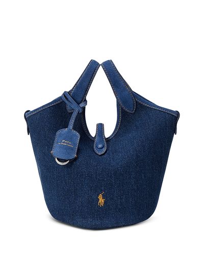 Polo Ralph Lauren Polo Ralph Lauren Polo Play Small Denim Tote Bag