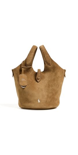 Polo Ralph Lauren Polo Ralph Lauren Polo Play Small Suede Bucket Bag Caramel One