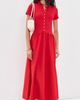 Polo Ralph Lauren Polo Ralph Lauren Poplin Collared Dress Very Red - 5