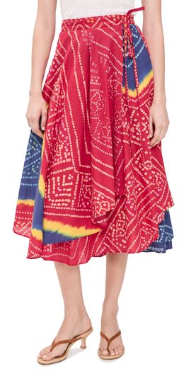 Polo Ralph Lauren Polo Ralph Lauren Print Wrap Skirt Tie Dye Multi