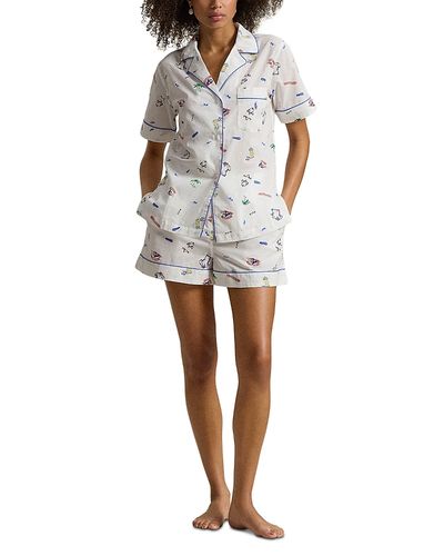 Polo Ralph Lauren Polo Ralph Lauren Printed Short Sleeve Pajama Set