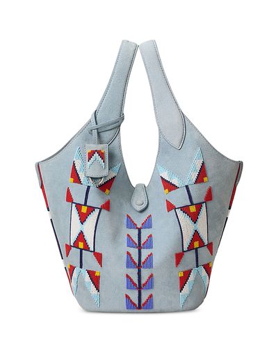 Polo Ralph Lauren Polo Ralph Lauren Prl x TOPA Earth's Beauty Polo Play Beaded Suede Tote