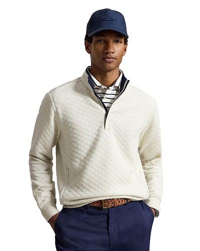 Polo Ralph Lauren Polo Ralph Lauren Quilted Double Knit Half Zip Sweater