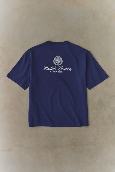 Polo Ralph Lauren Polo Ralph Lauren R. L. Tennis Embroidered Tee in Navy, Men's at Urban Outfitters