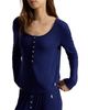Polo Ralph Lauren Polo Ralph Lauren Rib Henley Wide Leg Pants Pajama Set - 2