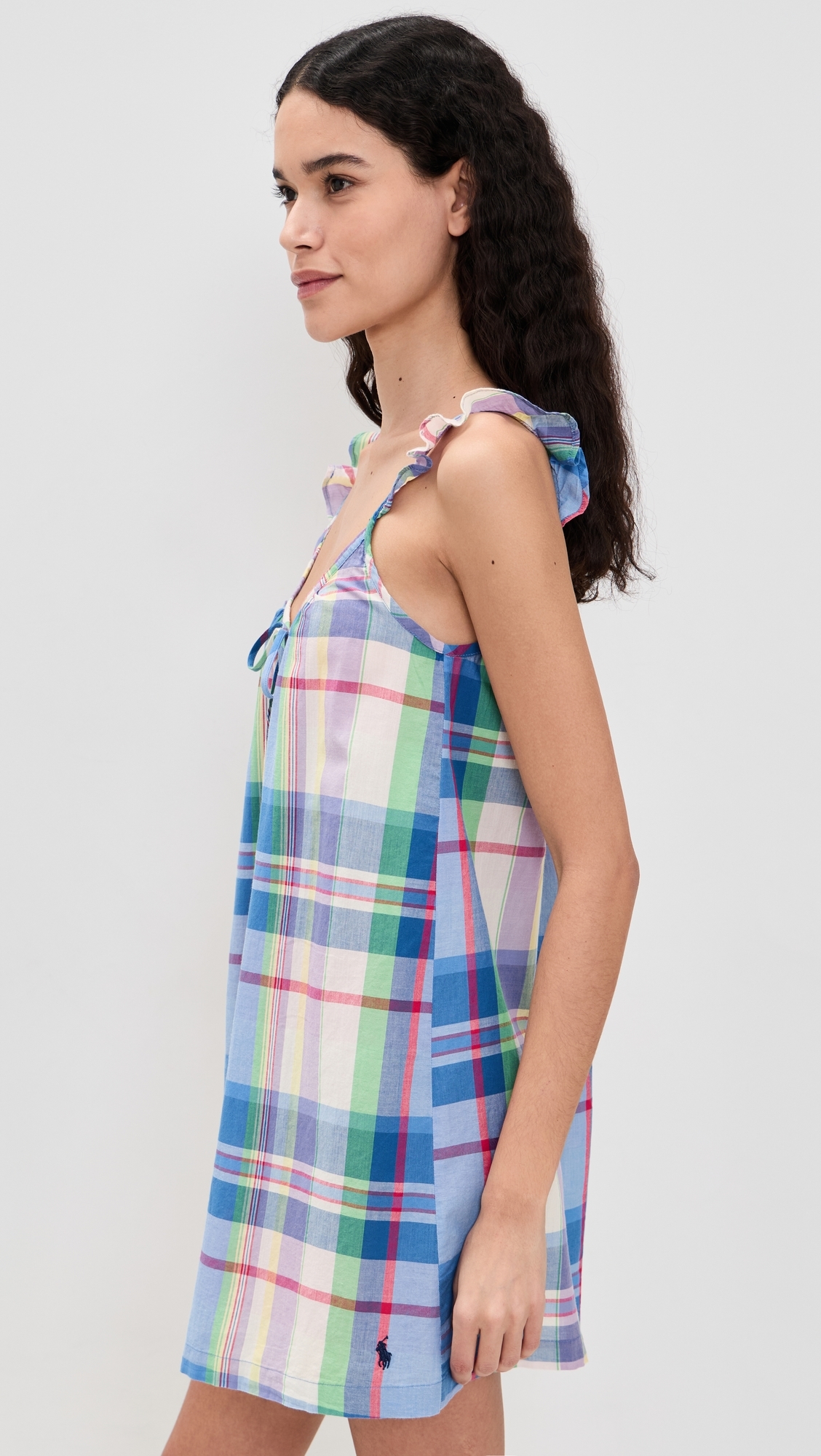 ralph lauren cotton madras dress Lauren Ralph Lauren Womens Madras Plaid Cotton Midi Dress Pink 14 at Amazon Women's Clothing store