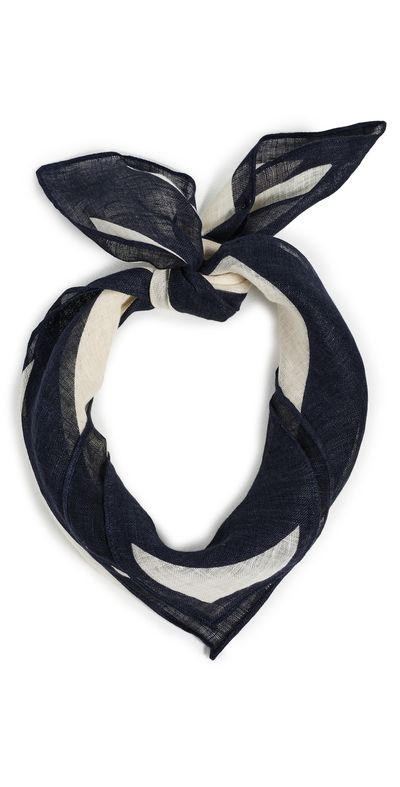 Polo Ralph Lauren Polo Ralph Lauren Rugby Square Scarf Cream/Navy One