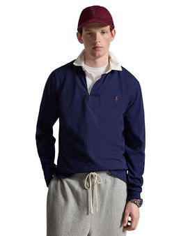 Polo Ralph Lauren Polo Ralph Lauren Rustic Cotton Faux Suede Rugby Polo Shirt