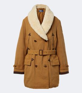 Polo Ralph Lauren Polo Ralph Lauren Shearling-trimmed cotton coat
