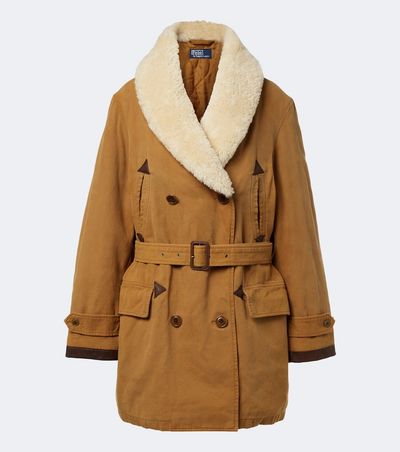 Polo Ralph Lauren Polo Ralph Lauren Shearling-trimmed cotton coat