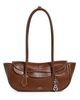 Polo Ralph Lauren Polo Ralph Lauren Shiny Tumbled Blaze Shoulder Bag Chestnut One - 1