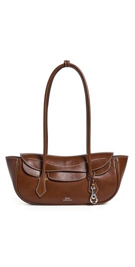 Polo Ralph Lauren Polo Ralph Lauren Shiny Tumbled Blaze Shoulder Bag Chestnut One