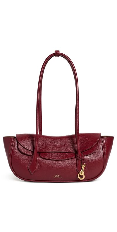 Polo Ralph Lauren Polo Ralph Lauren Shiny Tumbled Blaze Shoulder Bag Currant One