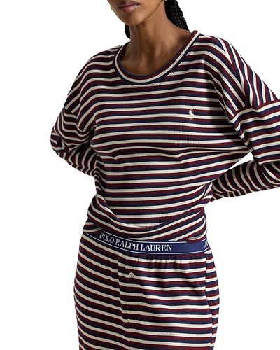 Polo Ralph Lauren Polo Ralph Lauren Sleep Club Waffle Long Sleeve Pants Set
