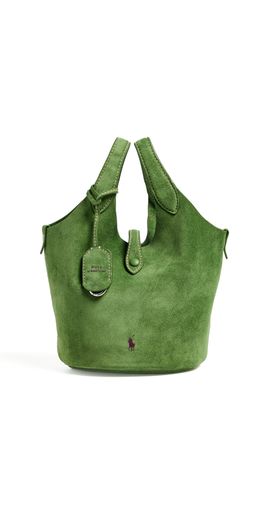 Polo Ralph Lauren Polo Ralph Lauren Small Suede Poly Crossbody Bag Pesto One