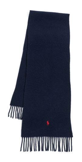 Polo Ralph Lauren Polo Ralph Lauren Solid Recycled Wool Scarf Hunter Navy One
