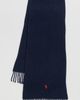 Polo Ralph Lauren Polo Ralph Lauren Solid Recycled Wool Scarf Hunter Navy One - 2