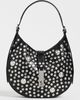Polo Ralph Lauren Polo Ralph Lauren Studded Leather Shoulder Bag Black One - 2