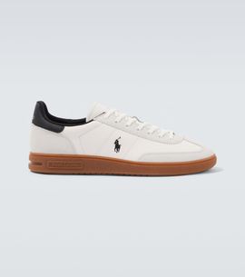 Polo Ralph Lauren Polo Ralph Lauren Suede-trimmed leather sneakers