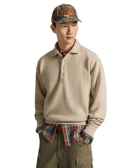 Polo Ralph Lauren Polo Ralph Lauren Suede Heritage Rib Knit Sweater