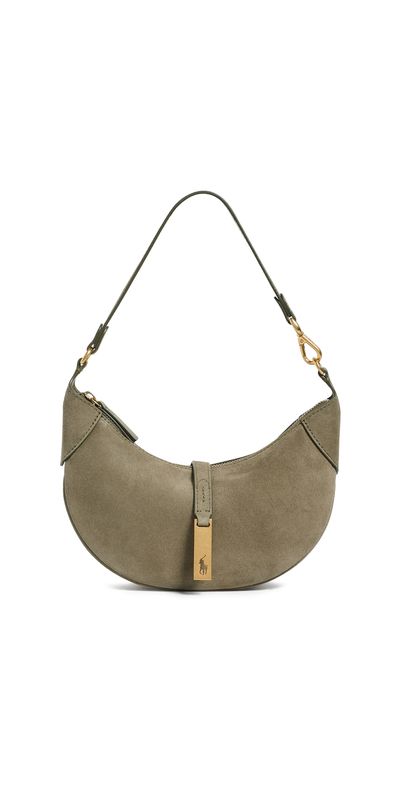 Polo Ralph Lauren Polo Ralph Lauren Suede ID Mini Shoulder Bag Light Olive One