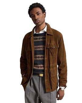 Polo Ralph Lauren Polo Ralph Lauren Suede Leather Cargo Pocket Utility Jacket