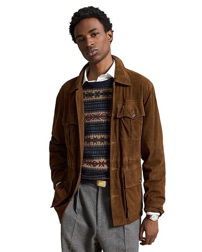 Polo Ralph Lauren Polo Ralph Lauren Suede Leather Cargo Pocket Utility Jacket