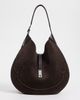 Polo Ralph Lauren Polo Ralph Lauren Suede Whip Stich Polo ID Medium Shoulder Bag Chocolate/Tobacco One - 2