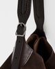 Polo Ralph Lauren Polo Ralph Lauren Suede Whip Stich Polo ID Medium Shoulder Bag Chocolate/Tobacco One - 5