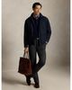 Polo Ralph Lauren Polo Ralph Lauren The Abottson Gabardine Leather Collar Down Overshirt - 2