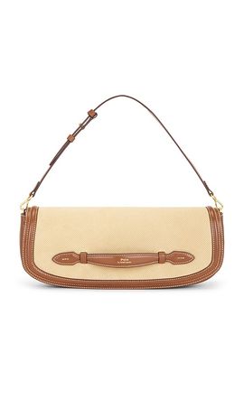 Polo Ralph Lauren Polo Ralph Lauren Twill Suede Leather Clutch